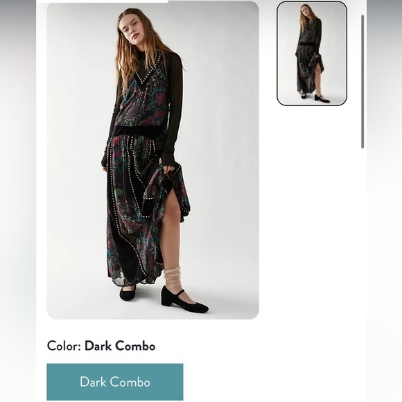 NWT Free People Gweniever Maxi Dress size Small - Picture 3 of 15